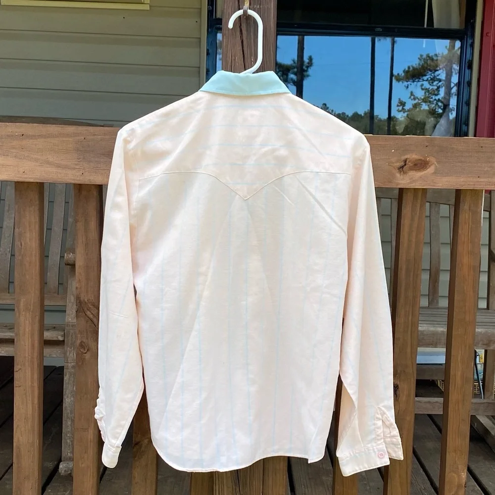 VINTAGE ROPER Stripped Western Button Shirt - Picture 2 of 4